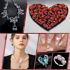50Pcs Glass Rhinestone Cabochons&nbsp;RGLA-FG0001-15A