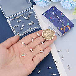 亜鉛チベット風合金チャーム50個  コーンチャーム  アンティークシルバー  11x4mm  穴：2mm&nbsp;FIND-SC0023-89
