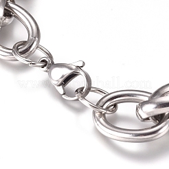 Tarnish Resistant Unisex 304 Stainless Steel Chain Bracelets&nbsp;BJEW-L661-03P