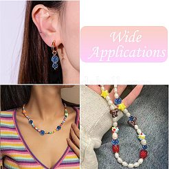 10Pcs 2 Styles Handmade Lampwork Bumpy Beads&nbsp;LAMP-CJ0002-55
