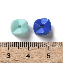 不透明なアクリルビーズ  正方形  9x5mm  穴：1.6mm  約2500個/500g&nbsp;MACR-L010-05H