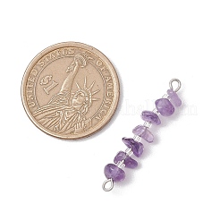 16Pcs 16 Styles Natural Mixed Stone Chip and Glass Seed Beaded Connector Charms&nbsp;PALLOY-JF03328-02