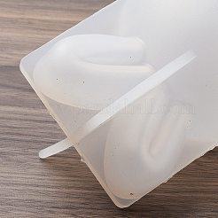 イースターのDIYキャンドル作り  レジン型  UVレジン用  エポキシ樹脂工芸品作り  ホワイト  兎  102.5x68.5mm  内径：44.5mm&nbsp;LS-SIMO-M045-05A