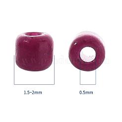 90G 5 Colors 12/0 Baking Paint Glass Seed Beads&nbsp;SEED-YW0001-14B