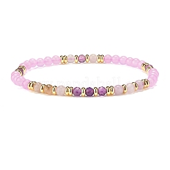 Stone Stretch Bracelets Set&nbsp;BJEW-JB07334