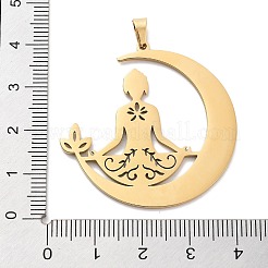 304 Stainless Steel Pendants&nbsp;STAS-U030-10G