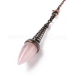 Natural Rose Quartz Dowsing Pendulums&nbsp;G-L524-06R-06