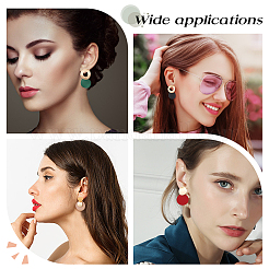8 Pairs 8 Style Alloy Twist Flat Round & Donut Dangle Stud Earrings for Women&nbsp;EJEW-AN0001-74