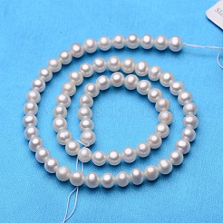 Natural Cultured Freshwater Pearl Beads Strands&nbsp;PEAR-E009-6-6.5mm-A