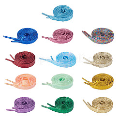 13 Pairs 13 Colors Polyester Cord Shoelace&nbsp;AJEW-TA0002-48