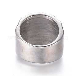 304 Stainless Steel Wide Band Rings&nbsp;RJEW-D073-04-AS