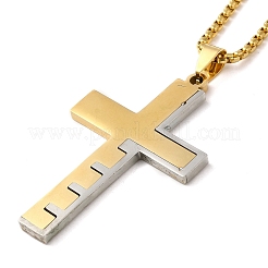 201 Stainless Steel Pendant Necklaces&nbsp;NJEW-H015-05GP