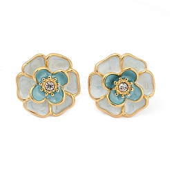 304 Stainless Steel Enamel Stud Earrings&nbsp;EJEW-M095-08G