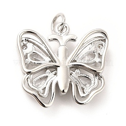 Rack Plating Brass Cubic Zirconia Pendants&nbsp;KK-K270-15P