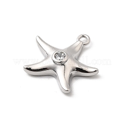 Brass Micro Pave Cubic Zirconia Pendants&nbsp;KK-P321-02A-P