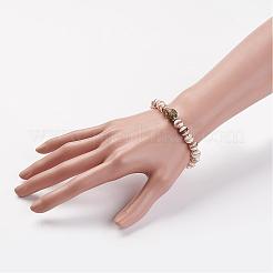 Natural Tibetan Style dZi Agate Bead Stretch Bracelets&nbsp;BJEW-JB03098-02
