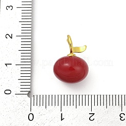 Enamel Plastic Pendants&nbsp;KK-G526-21G-03