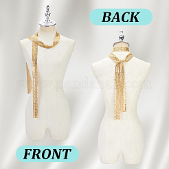 2Pcs Sparkle Aluminum Sequins Neckties for Women&nbsp;NJEW-HY0002-21A