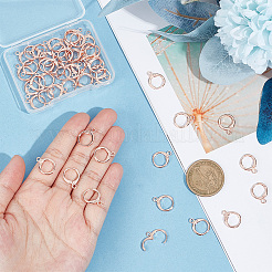 50Pcs Brass Huggie Hoop Earring Findings&nbsp;KK-PH0005-25