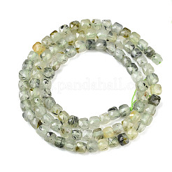 Natural Prehnite Beads Strands&nbsp;G-B171-A01-4x4mm
