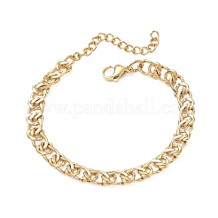 7MM 304 Stainless Steel Twisted Chain Bracelets&nbsp;SA-CBA2696-06G