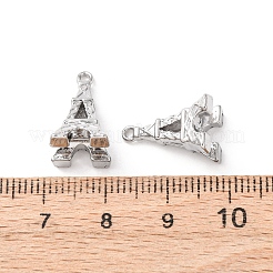 304ステンレスペンダント  エッフェル塔の魅力  ステンレス鋼色  16x10x9.5mm  穴：1.4mm&nbsp;STAS-K303-07B-P