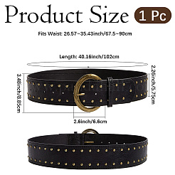 Metal Rivet PU Leather Belly Belts&nbsp;AJEW-WH20013-204A