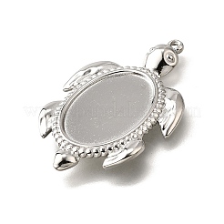 304 Stainless Steel Pendant Cabochon Settings&nbsp;STAS-C122-16B-P