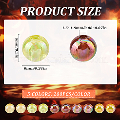 Thanksgiving Day Themed Transparent Acrylic Beads&nbsp;MACR-SP0001-32A