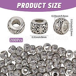 200Pcs Tibetan Style Alloy Spacer Beads&nbsp;TIBE-PA0001-02