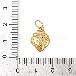 304ステンレスペンダント  丸カン付き  ゴールドカラー  苺  15.5x11x4mm  穴：4.5mm&nbsp;STAS-K307-01B-G