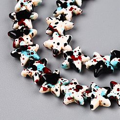 Spray Painted Synthetic Turquoise Beads Strands&nbsp;UNKW-T001-11G