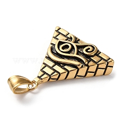 Ion Plating(IP) 304 Stainless Steel Pendants&nbsp;STAS-D067-10AG