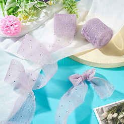 2Rolls Polyester Hot-fix Rhinestone Raw Edges Ribbon&nbsp;OCOR-TA0003-95C