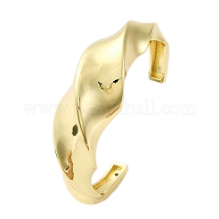 Brass Cuff Bangles for Women&nbsp;BJEW-Q060-03G