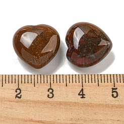 天然石インディアン瑪瑙ビーズ  片穴  ハート  15.5x15.5x8mm  穴：1mm&nbsp;G-P531-A03-01