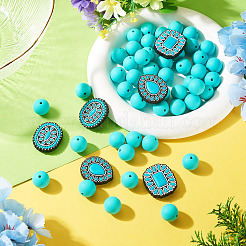 56Pcs 4 Styles Silicone Beads&nbsp;FIND-TA0010-75A