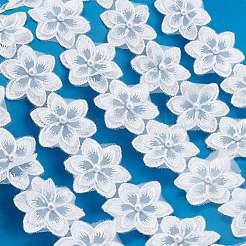 5 Yards Organza Lace Embroidery Costume Accessories&nbsp;DIY-GF0005-18C