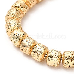 Electroplated Natural Lava Rock Beads Strands&nbsp;G-G984-10KCG
