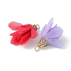 10Pcs 10 Colors Chiffon Pendants&nbsp;FIND-YW0003-09