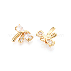 Brass Micro Pave Cubic Zirconia Charms&nbsp;KK-N263-79C-G