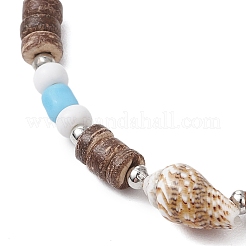 3Pcs 3 Styles Summer Beach Starfish Turtle Shell Shape Adjustable Anklets&nbsp;AJEW-AN00635