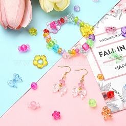 129Pcs Transparent Acrylic Beads&nbsp;MACR-YW0003-11