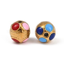 304 Stainless Steel Enamel Beads&nbsp;STAS-Z140-21G