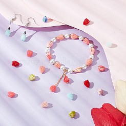 54Pcs 9 Colors Epoxy Resin Beads&nbsp;RESI-GA0001-27