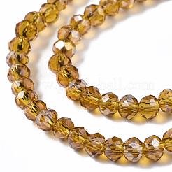 Electroplate Glass Beads Strands&nbsp;EGLA-R048-2mm-24