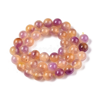 Dyed Natural White Jade Beads Strands&nbsp;G-T138-10mm-210-28-1
