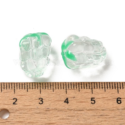 手作りランプワークビーズ連売り  ブドウ  透明  17x12~13x12~13mm  穴：1.2~1.4mm  約20個/連  13.39''（34センチメートル）&nbsp;LAMP-G162-05F-1