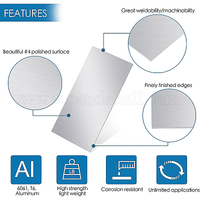 Aluminium Plates&nbsp;LS-FIND-WH0003-87B-1