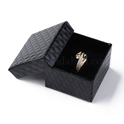 Square Cardboard Ring Boxes&nbsp;LS-X1-CBOX-S020-03-1